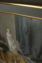 Load image into Gallery viewer, Vintage Linen Framed Oil Impressionist Art