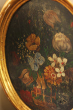 Load image into Gallery viewer, Antique Gold Gilt Floral Still Life