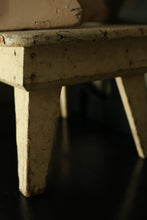 Load image into Gallery viewer, Chippy Handmade Antique Stool