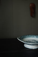 Load image into Gallery viewer, Early Century Ironstone Transferware Pedestal Bowl
