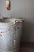 Load image into Gallery viewer, Antique Galvanized Fire Bucket No. 1