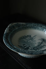 Load image into Gallery viewer, Early Century Ironstone Transferware Pedestal Bowl