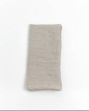 Load image into Gallery viewer, Stonewashed Linen Hemmed Dinner Napkins in Flax