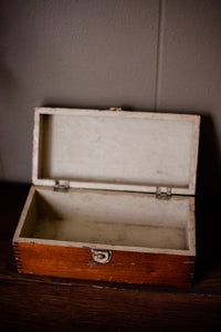 Solid Wood Keepsake Box with Brass Closure