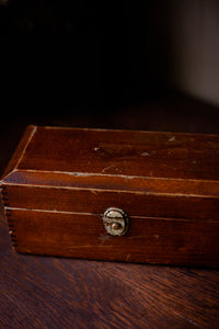 Solid Wood Keepsake Box with Brass Closure