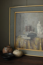 Load image into Gallery viewer, Vintage Linen Framed Oil Impressionist Art

