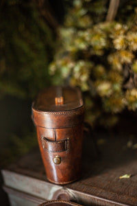 Antique English Binocular Set with Original Leather Case