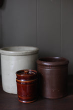 Load image into Gallery viewer, Antique Cream Stoneware Crock
