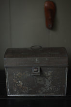 Load image into Gallery viewer, 19th Century Metalware Tole Painted Tin Box
