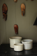 Load image into Gallery viewer, Medium Glazed Antique English Stoneware Crock
