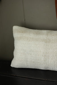 Vintage Petite Hemp Lumbar Striped Pillow Cover