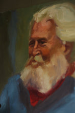 Load image into Gallery viewer, Large Vintage Acrylic “Wise Soul” Portrait
