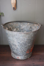 Load image into Gallery viewer, Antique Galvanized Fire Bucket No. 2
