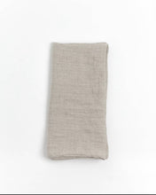 Load image into Gallery viewer, Stonewashed Linen Hemmed Dinner Napkins in Flax
